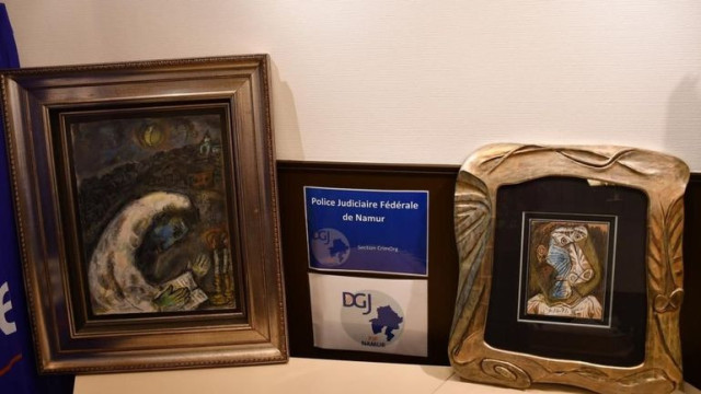 Quadros de Picasso e de Chagall roubados encontrados em porão na Bélgica