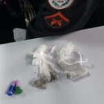 Drogas apreendidas durante a operação policial em Campos