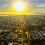 Sol em São José dos Campos — Foto: Claudio Vieira/PMSJC