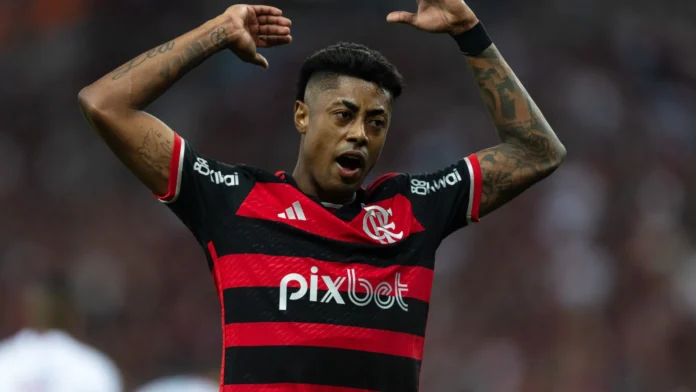 Ao tribunal da Conmebol, Bruno Henrique se desculpa e explica gesto obsceno