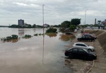 Nível do Rio Paraíba do Sul sobe e alcança o Cais da Lapa em Campos