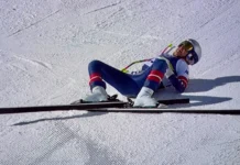 Despedida de campeã olímpica termina em queda e resgate de helicóptero