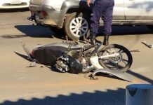 Motociclista fica ferido após colisão com carro em Grussaí