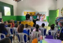 Escola de Travessão de Barra recebe primeira ação do PSE do mês de março
