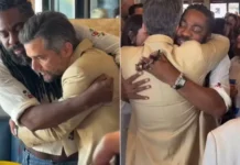 Lázaro Ramos encontra Wagner Moura em Los Angeles antes do Oscar 2026