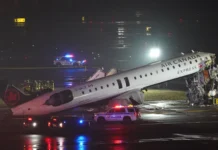 ‘Salvaram vidas’, diz passageira sobre pilotos de avião que bateu em NY