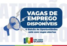 Balcão de Oportunidades de SJB com 388 vagas de empregos