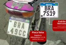 Moto com placa fake vendida na internet como item decorativo é flagrada em Campos