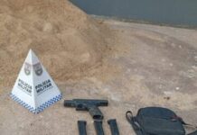 Polícia Militar apreende pistola, munições e cocaína em Santa Clara