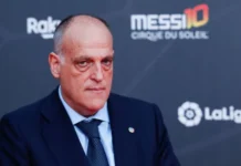 Javier Tebas acusa Florentino Pérez de espalhar mentiras e “vitimismo”
