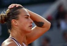 Sabalenka perde de virada, é eliminada e segue sem título de Roland Garros