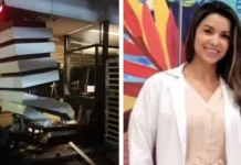 Mulher morre após bater carro em coluna da portaria de condomínio em Alphaville