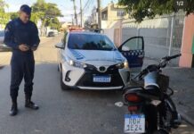 Motocicleta com placa adulterada é apreendida após fuga de suspeitos em Campos