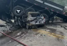 Mesmo caminhão se envolve em três acidentes e deixa dois mortos no CE