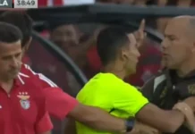 Entrada de Prestianni gera tensão e bate-boca em Benfica x Flamengo
